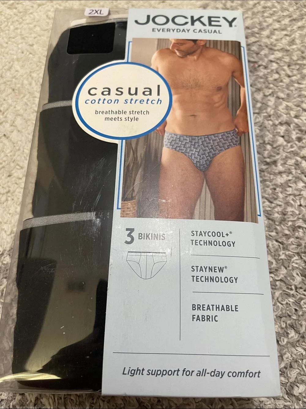 NWT- Jockey - Men’s 2XL. Bikini Pack